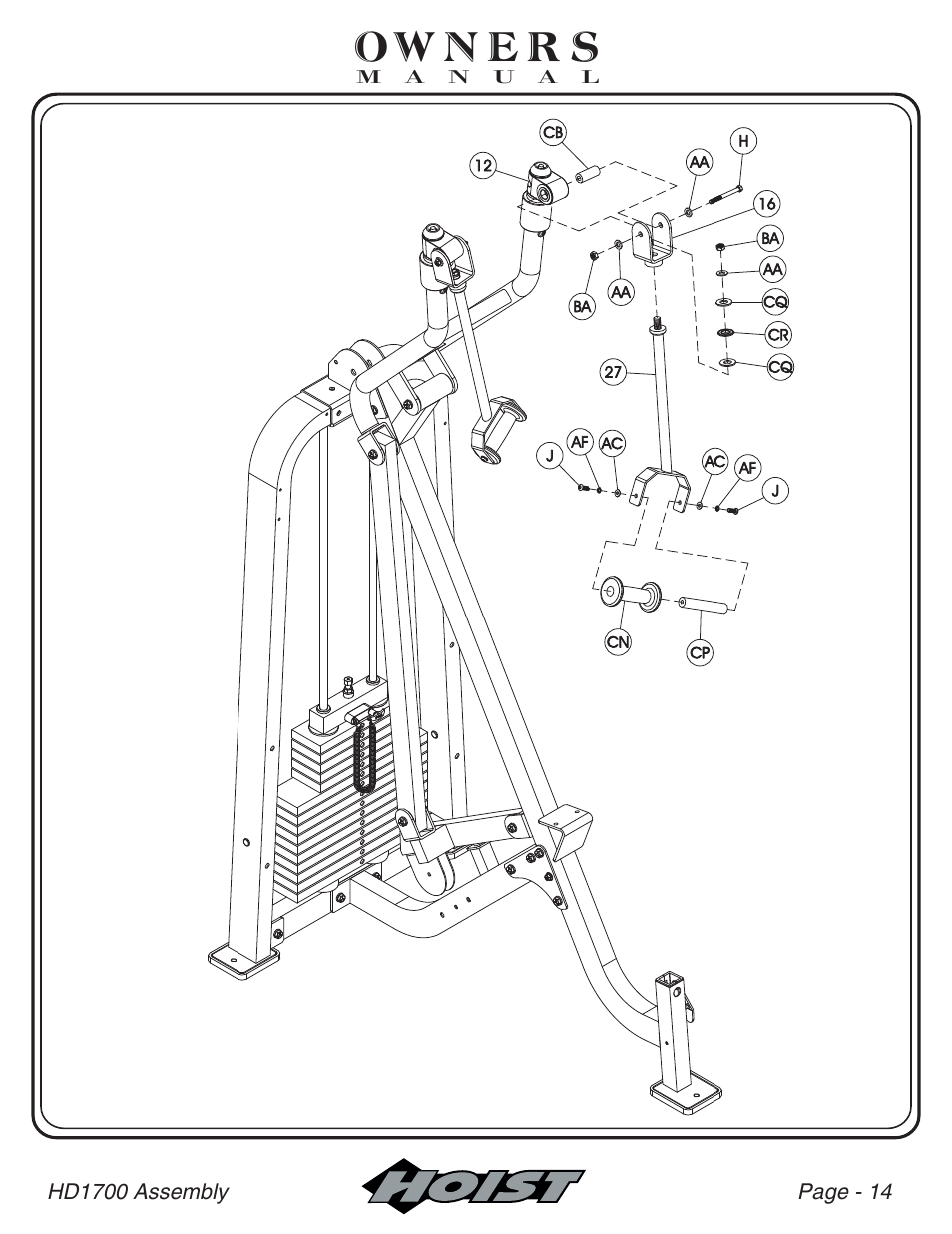 Hoist Fitness HD-1700 User Manual | Page 15 / 46