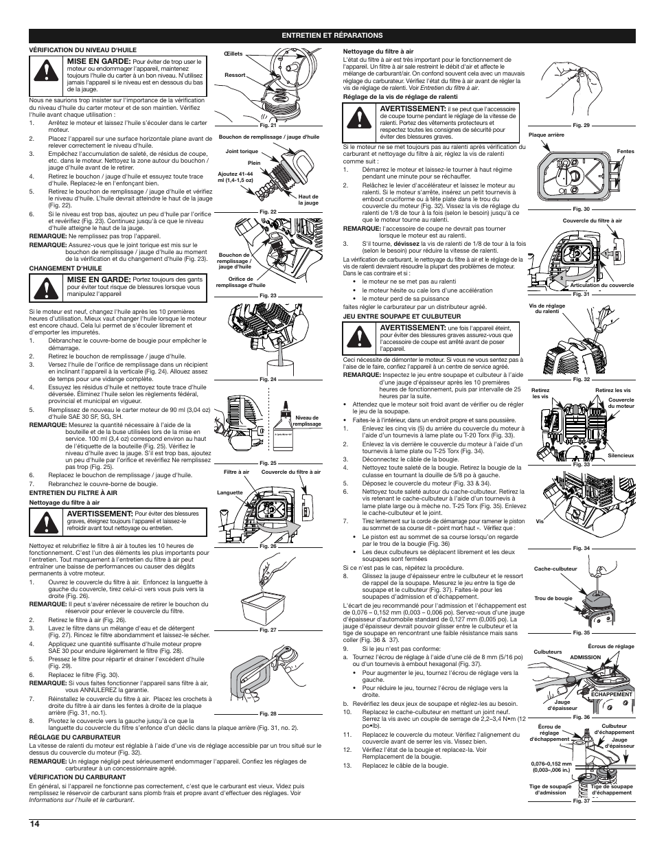 Cub Cadet CC4165 User Manual | Page 14 / 28