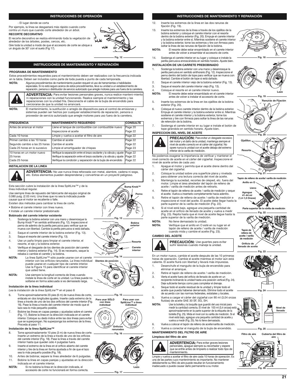 Cub Cadet CC4165 User Manual | Page 21 / 28