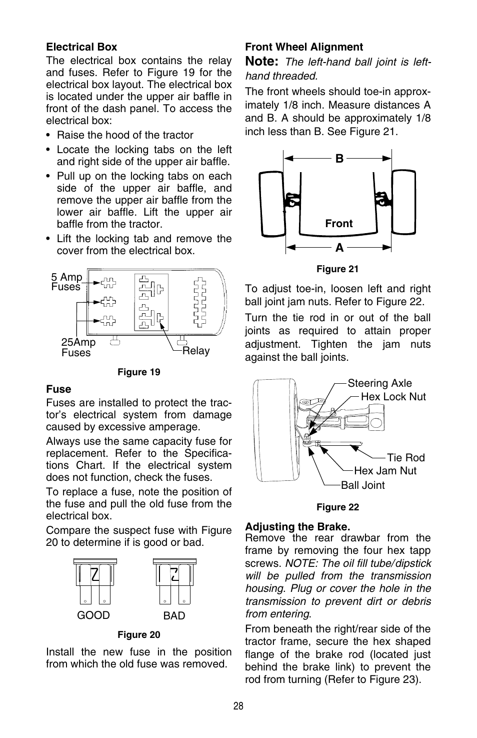 Cub Cadet SERIES 3000 TRACTOR GT 3200 User Manual | Page 28 / 44