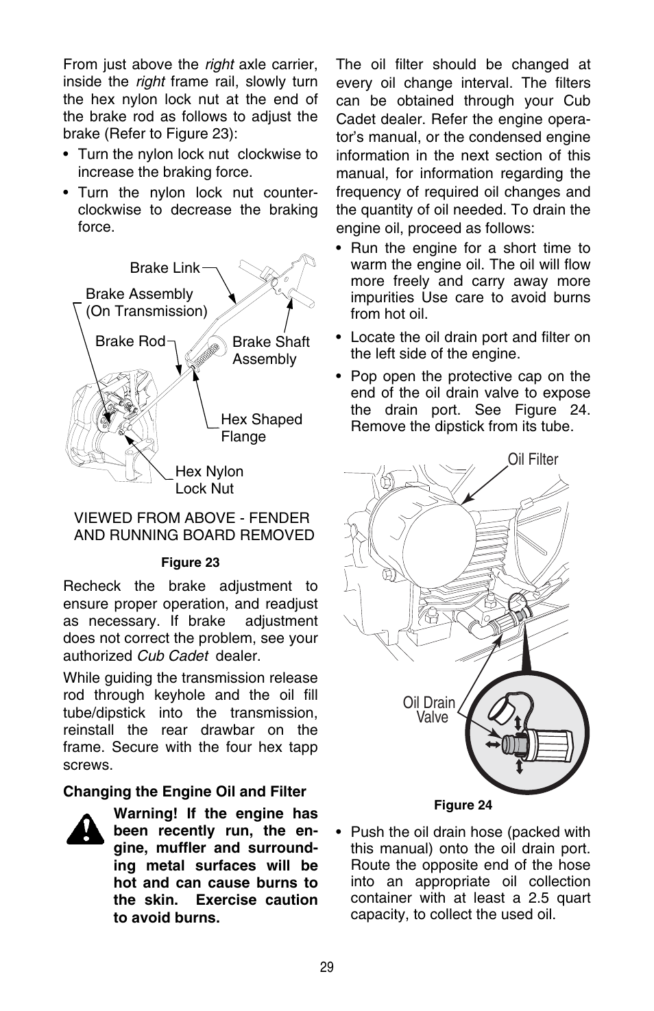 Cub Cadet SERIES 3000 TRACTOR GT 3200 User Manual | Page 29 / 44