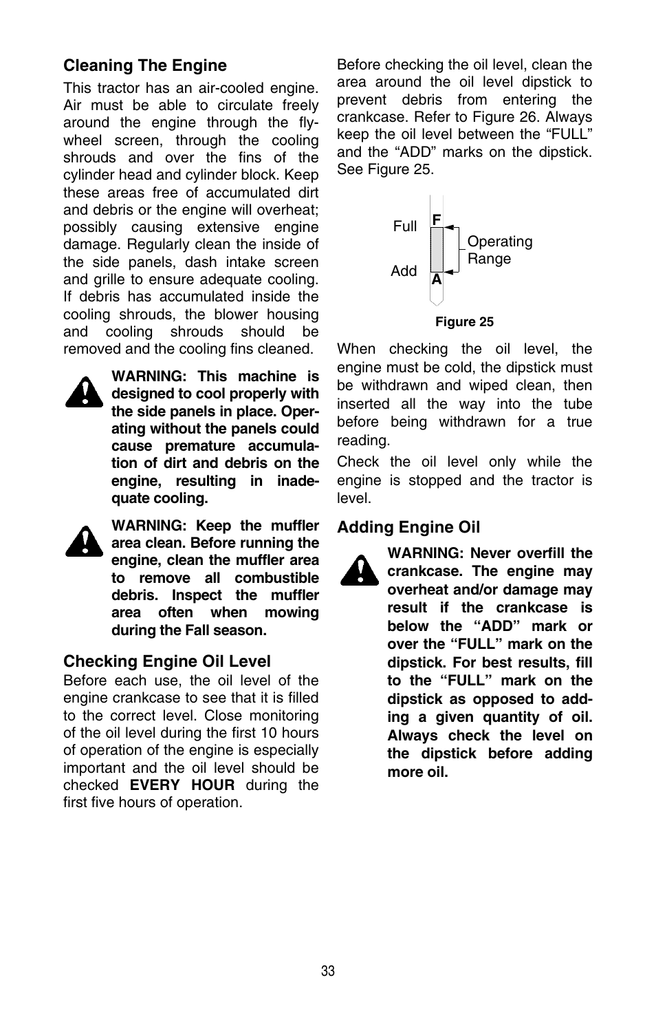 Cub Cadet SERIES 3000 TRACTOR GT 3200 User Manual | Page 33 / 44