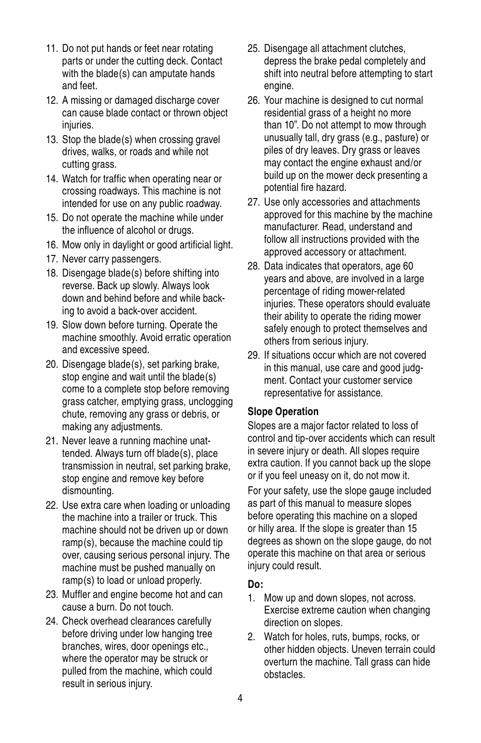 Cub Cadet SERIES 3000 TRACTOR GT 3200 User Manual | Page 4 / 44