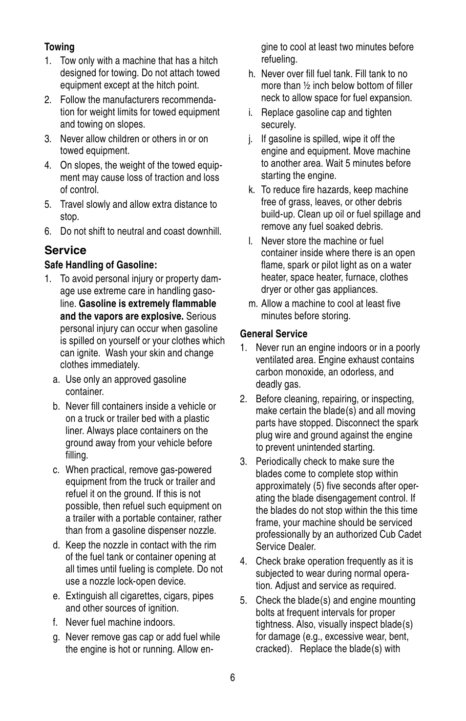 Cub Cadet SERIES 3000 TRACTOR GT 3200 User Manual | Page 6 / 44