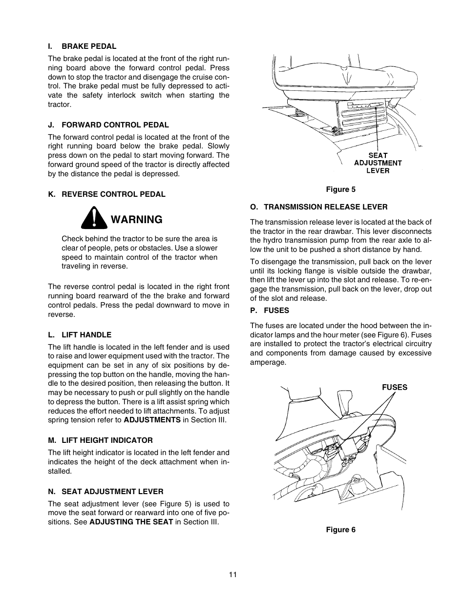 Warning | Cub Cadet 2206 User Manual | Page 11 / 60