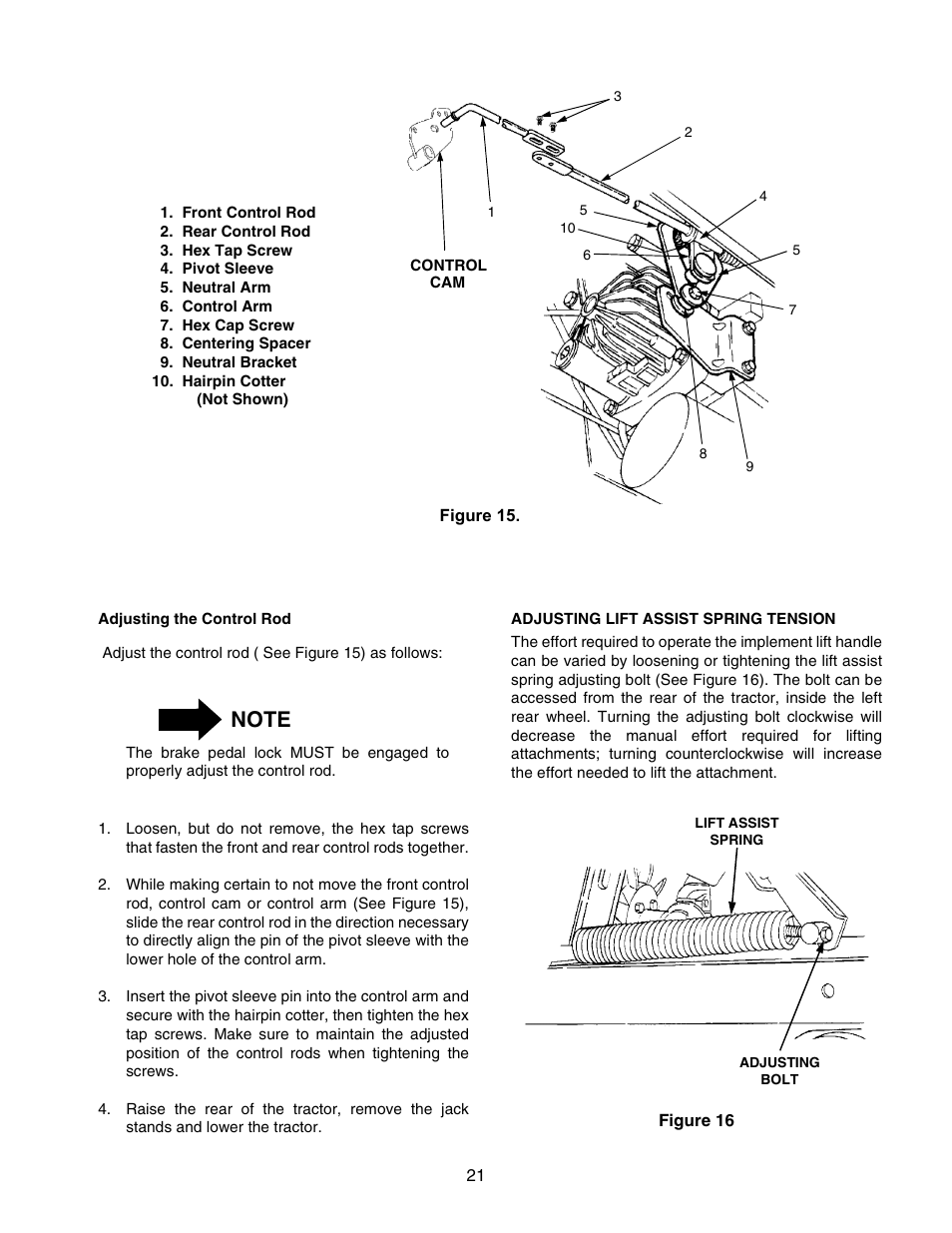 Cub Cadet 2206 User Manual | Page 21 / 60