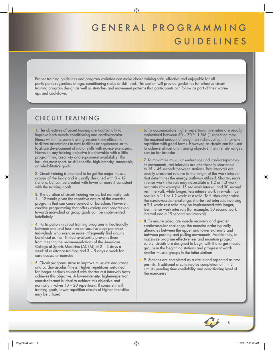 Circuit training | Hoist Fitness ROC-IT User Manual | Page 11 / 45