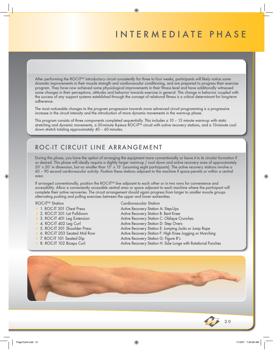 Roc-it circuit line arrangement | Hoist Fitness ROC-IT User Manual | Page 21 / 45