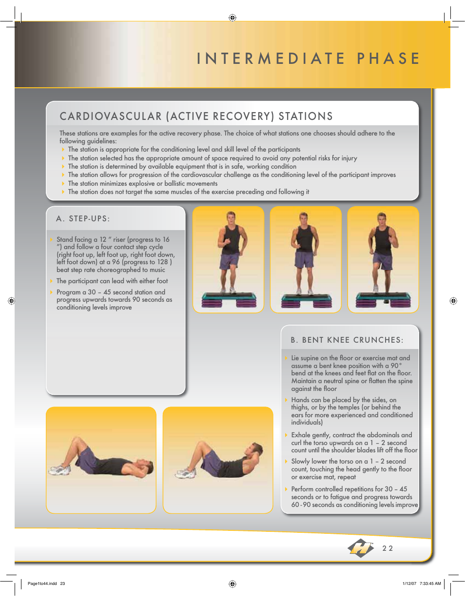 C ardiovascul ar (active recovery) stations | Hoist Fitness ROC-IT User Manual | Page 23 / 45