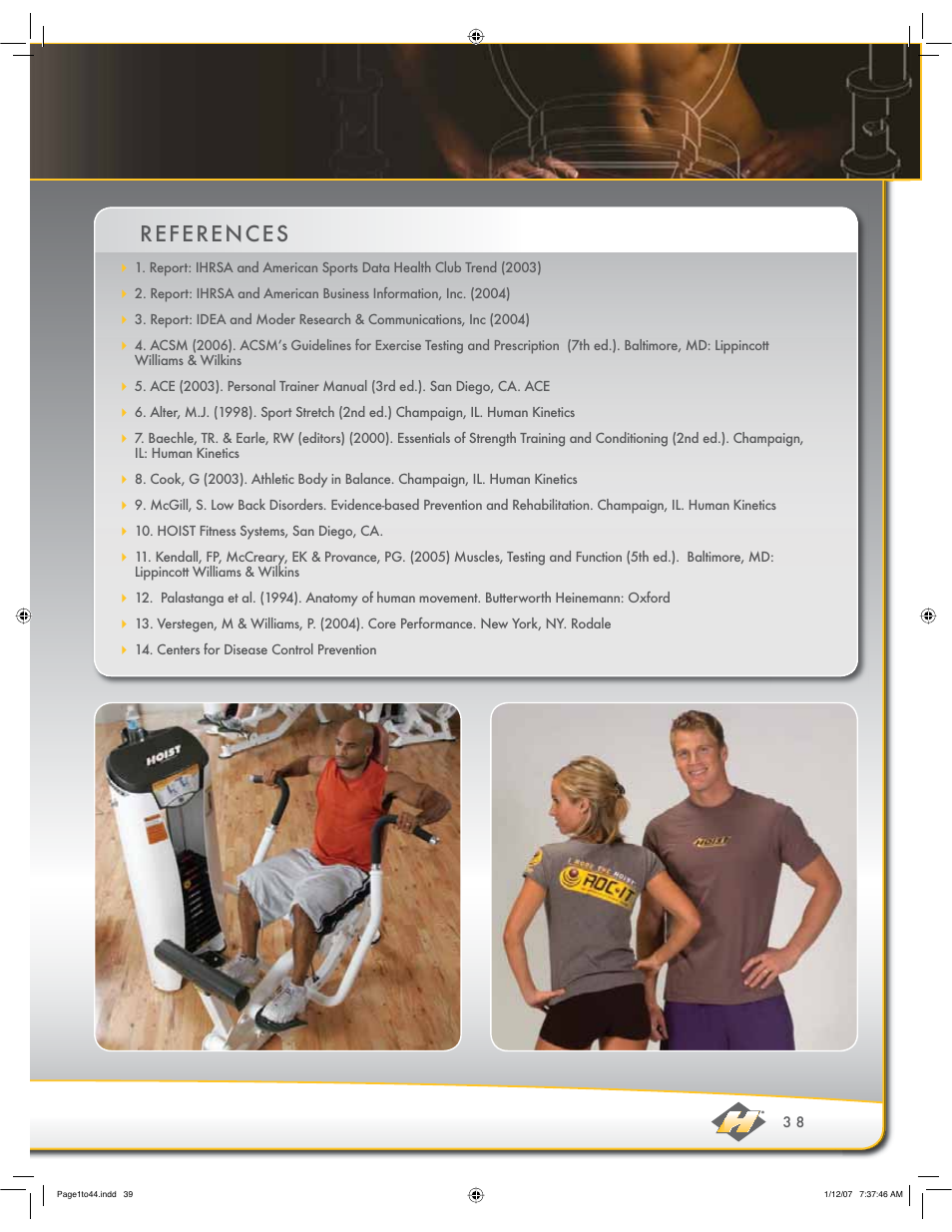 References | Hoist Fitness ROC-IT User Manual | Page 39 / 45