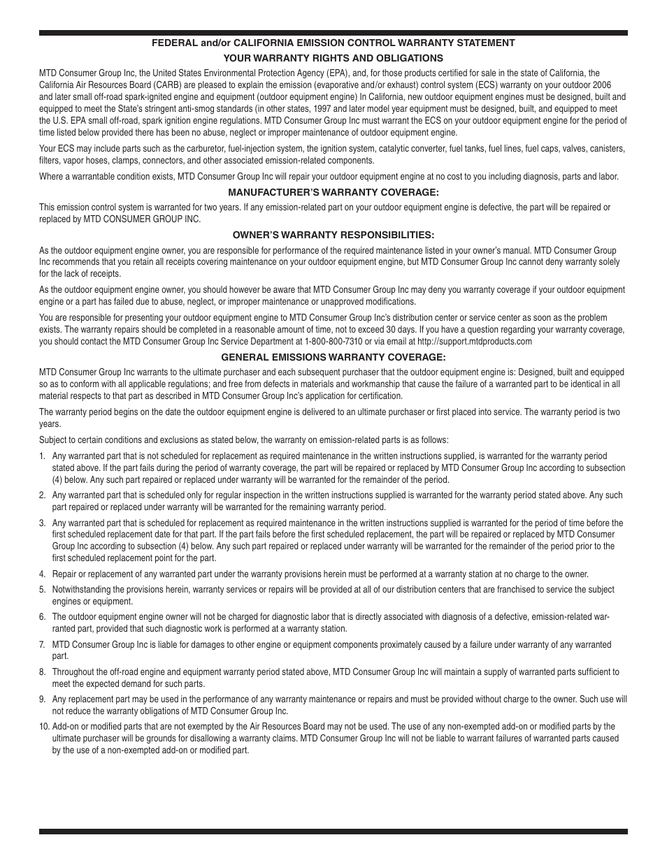 Cub Cadet SLTX1054 User Manual | Page 34 / 72