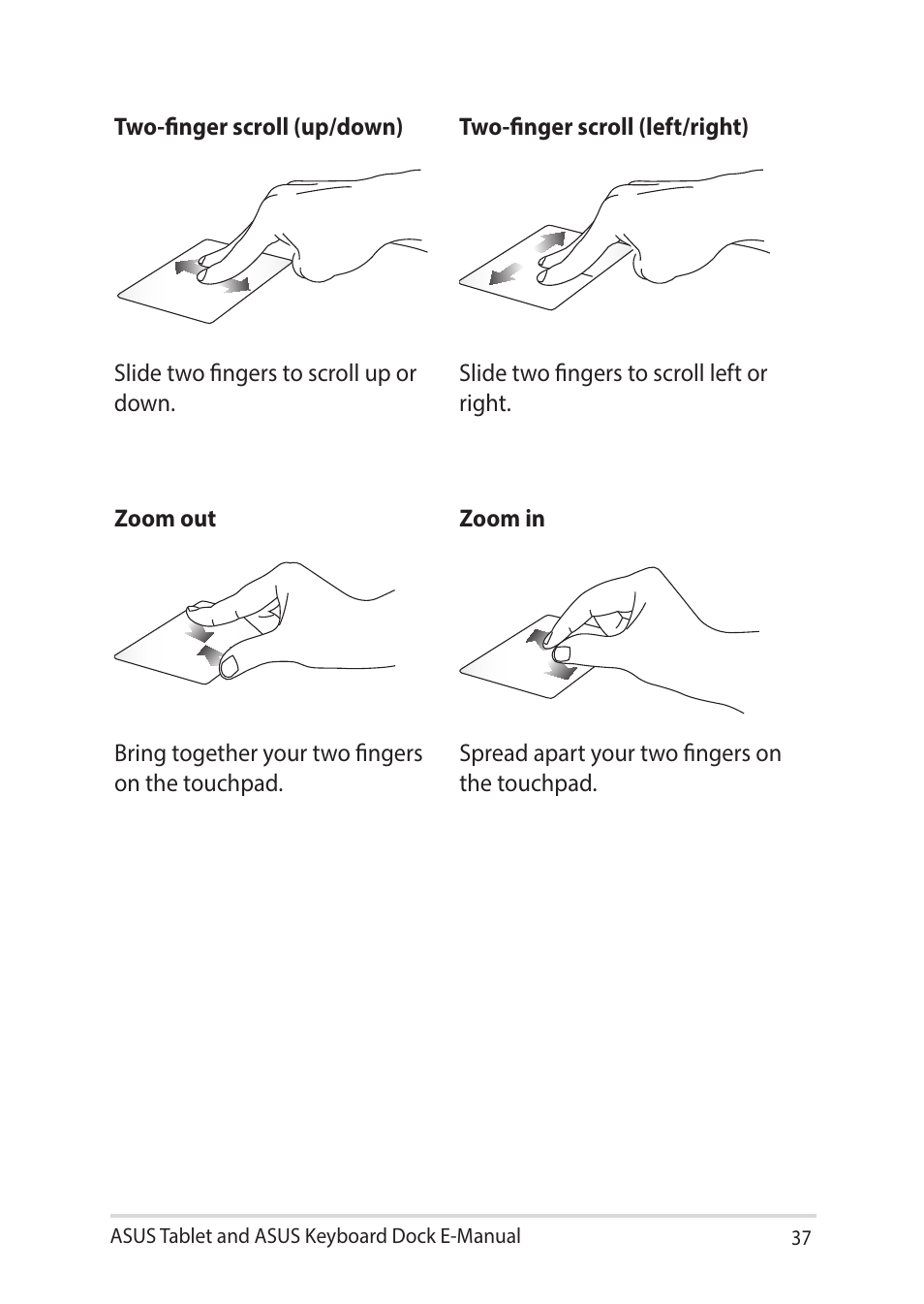 Asus Transformer 3 Pro T303UA User Manual | Page 37 / 108