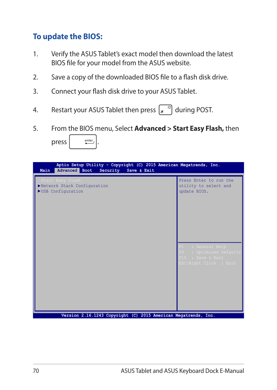 Asus Transformer 3 Pro T303UA User Manual | Page 70 / 108