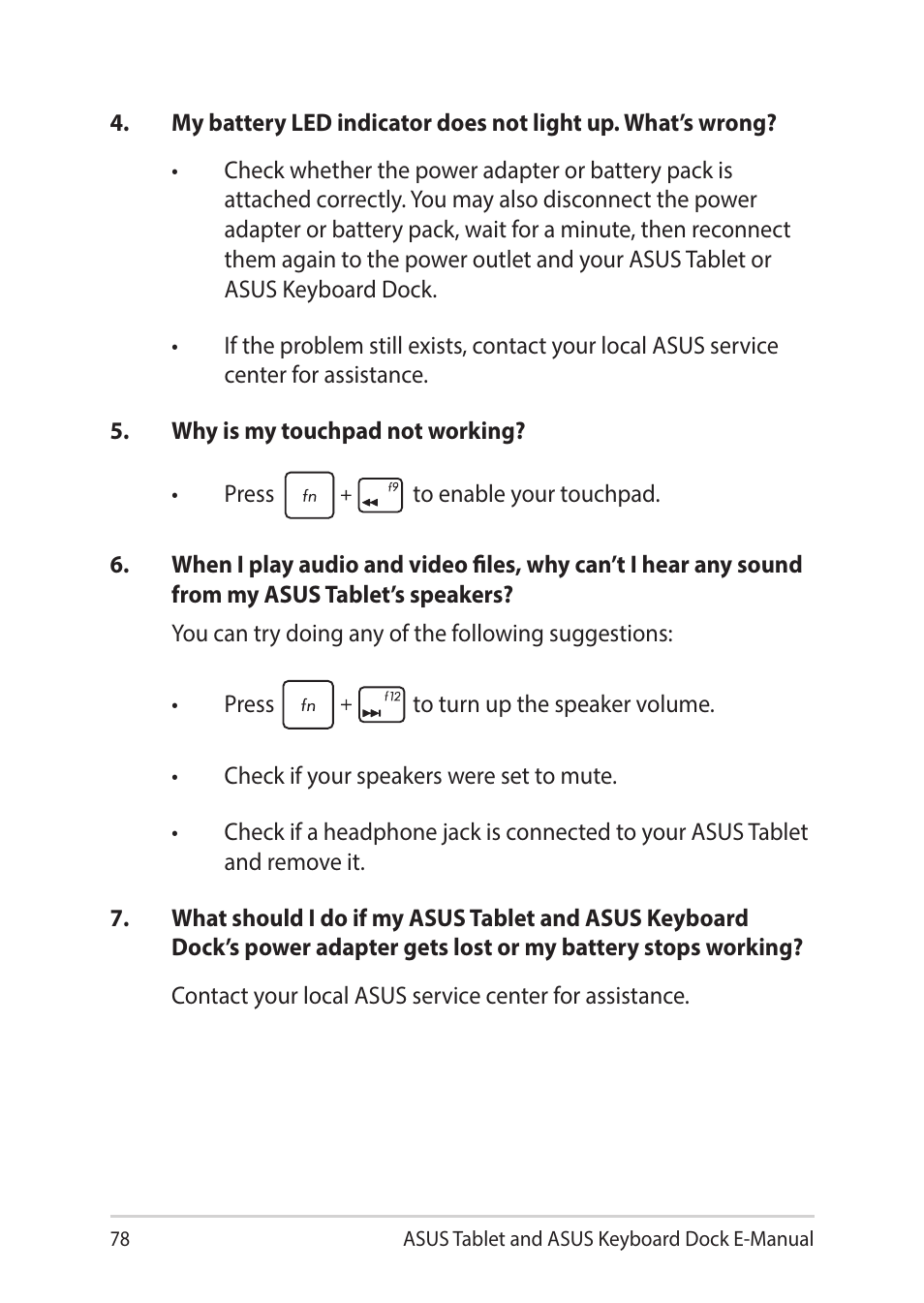 Asus Transformer 3 Pro T303UA User Manual | Page 78 / 108