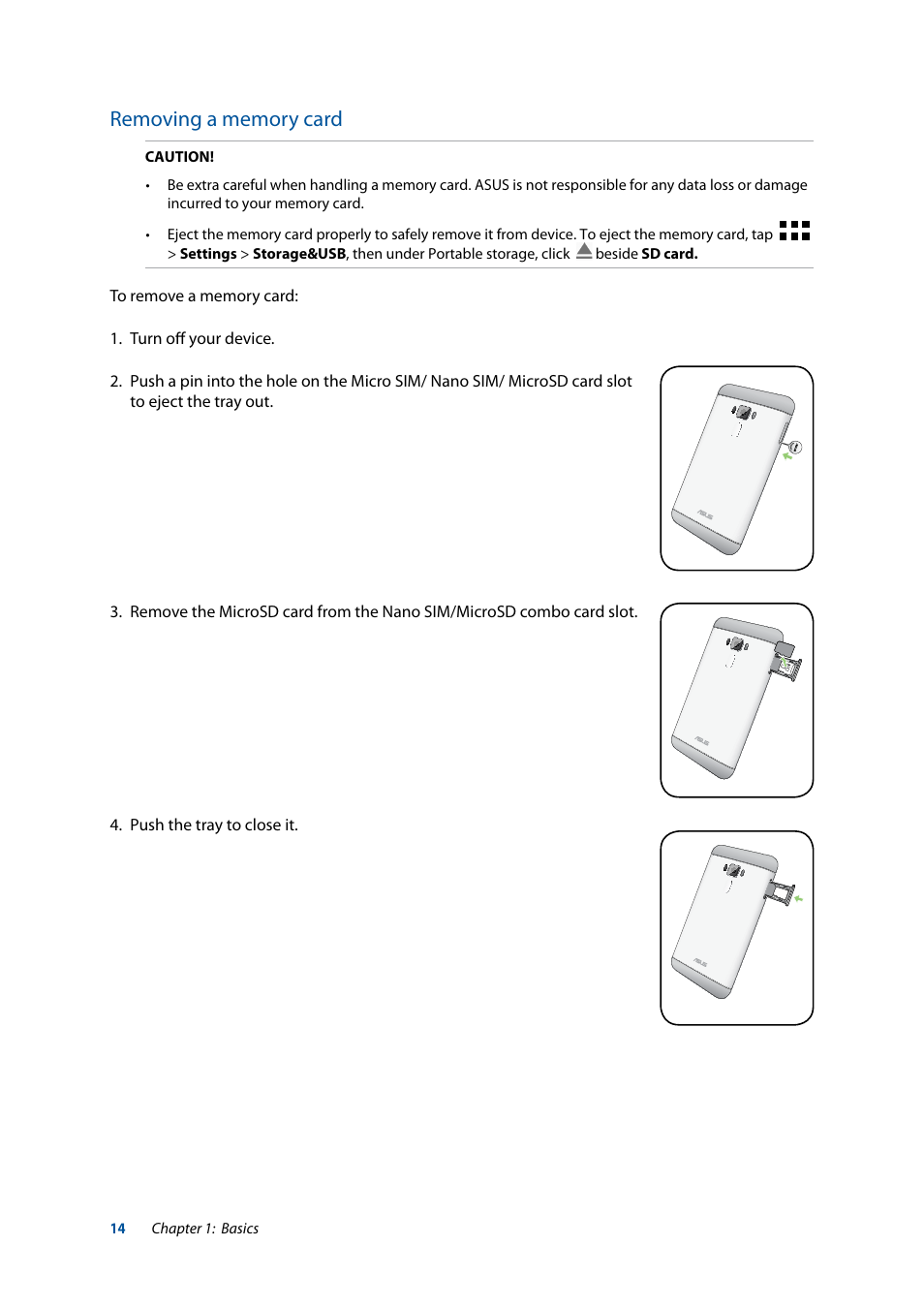 Asus ZenFone 3 Laser ZC551KL User Manual | Page 14 / 117