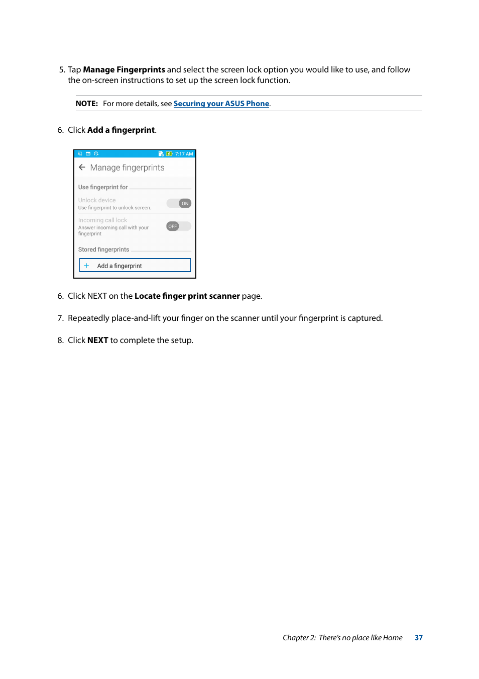 Asus ZenFone 3 Laser ZC551KL User Manual | Page 37 / 117