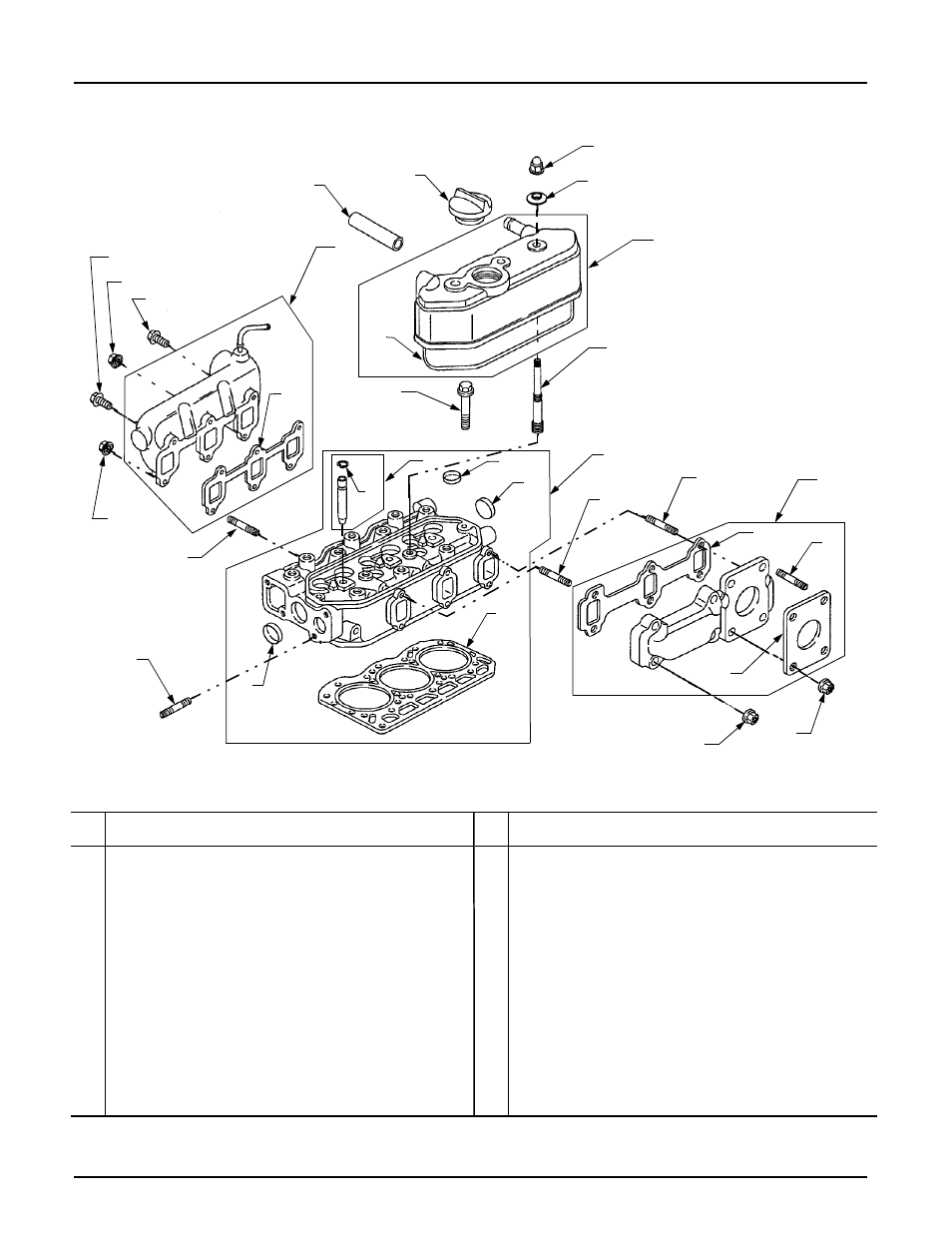 Cylinder head and manifolds | Cub Cadet 7264 User Manual | Page 30 / 51