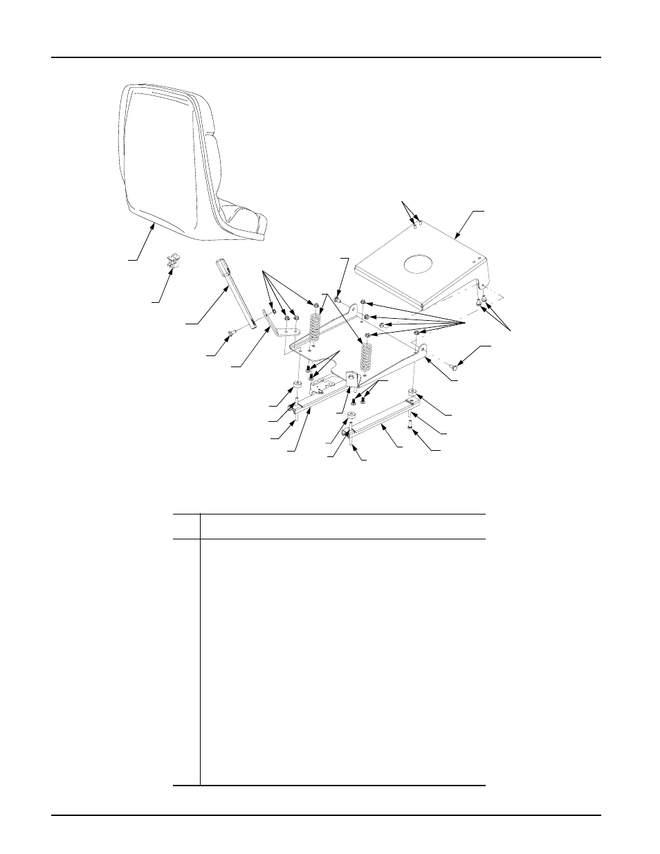 Seat assembly | Cub Cadet 7264 User Manual | Page 44 / 51