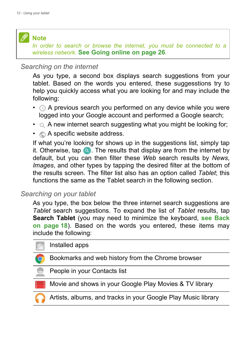 Acer Iconia Tab 10 A3-A40 User Manual | Page 12 / 57