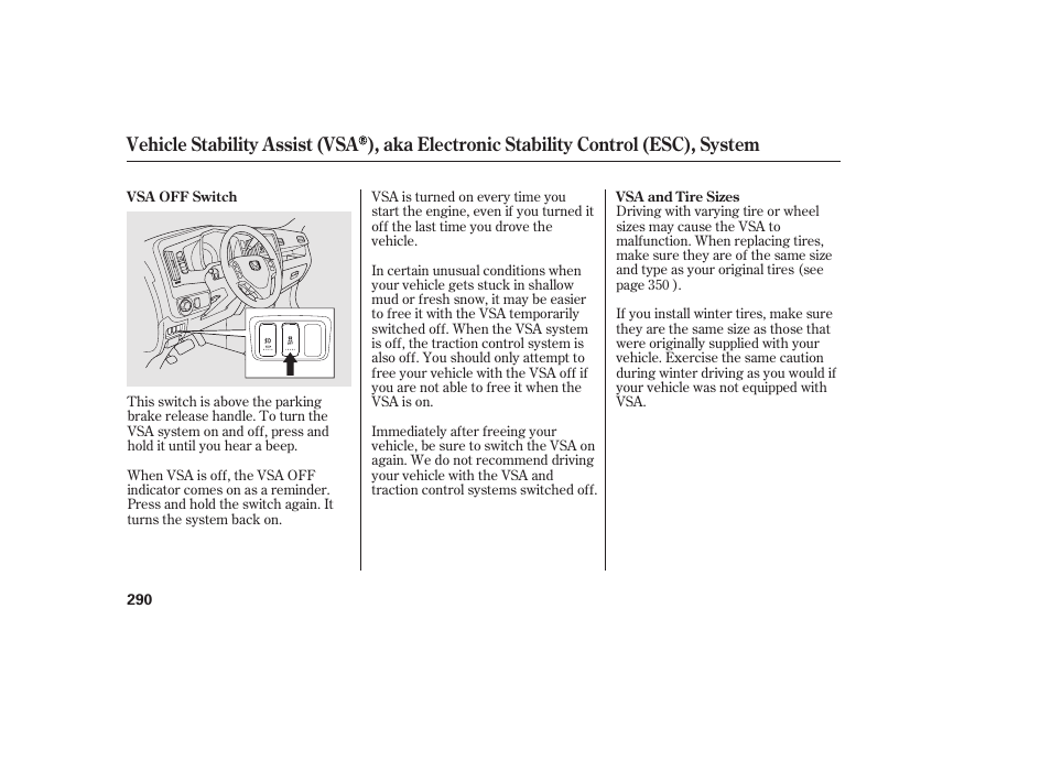 HONDA 2013 Ridgeline User Manual | Page 298 / 424