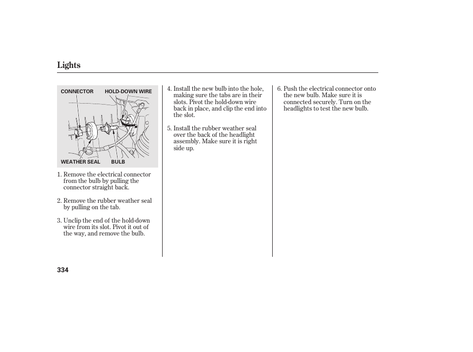 Lights | HONDA 2013 Ridgeline User Manual | Page 342 / 424