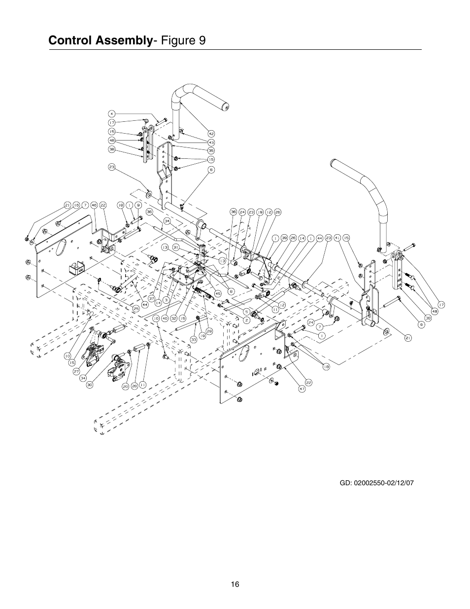 Control assembly, Figure 9 | Cub Cadet 53AI8CTW750 User Manual | Page 16 / 28