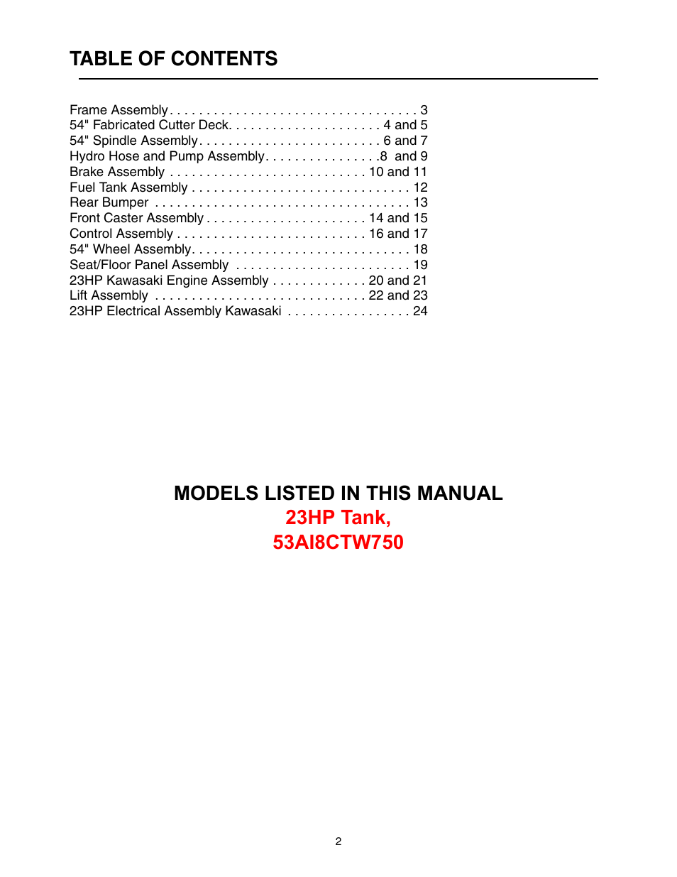 Cub Cadet 53AI8CTW750 User Manual | Page 2 / 28