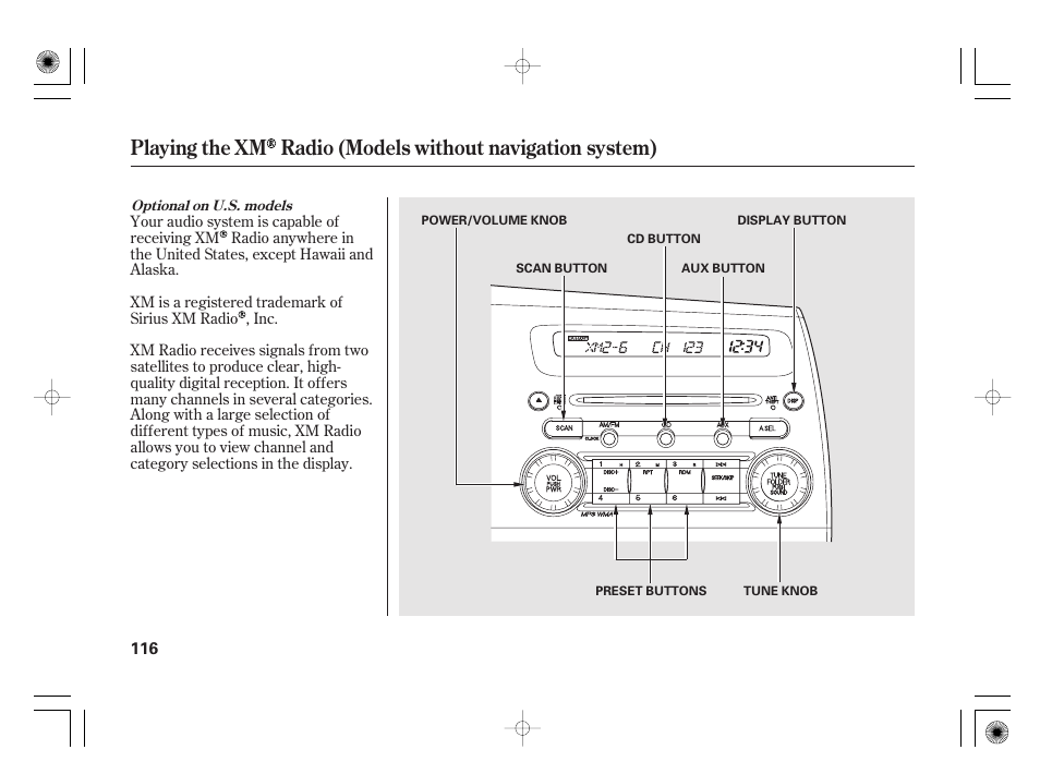 HONDA 2011 Civic Hybrid User Manual | Page 122 / 374