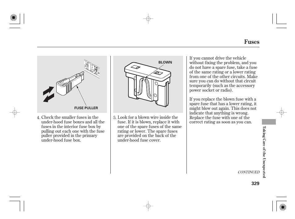 Fuses | HONDA 2011 Civic Hybrid User Manual | Page 335 / 374