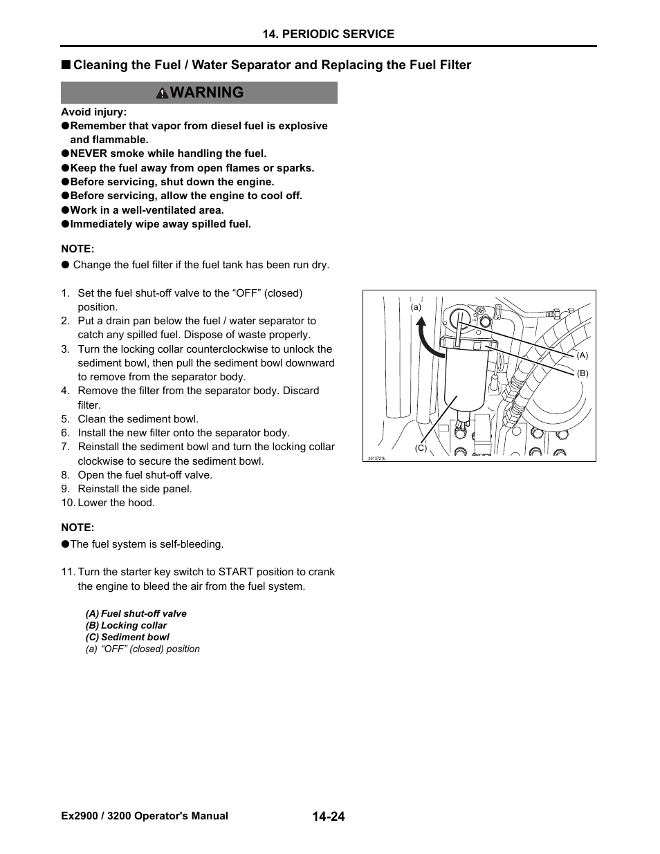 Warning | Cub Cadet EX3200 User Manual | Page 106 / 134