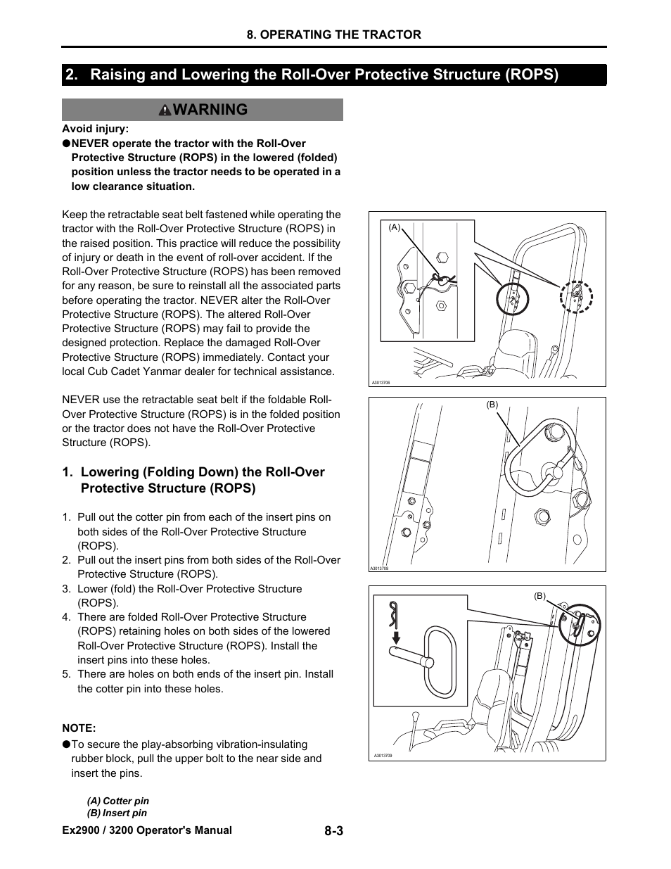 Cub Cadet EX3200 User Manual | Page 44 / 134