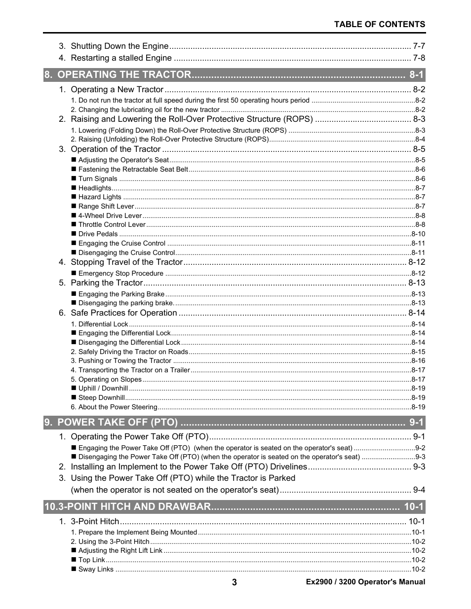 Cub Cadet EX3200 User Manual | Page 5 / 134