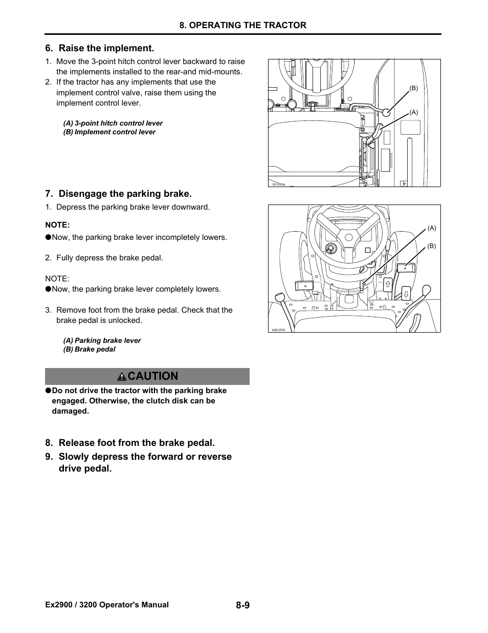 Caution | Cub Cadet EX3200 User Manual | Page 50 / 134