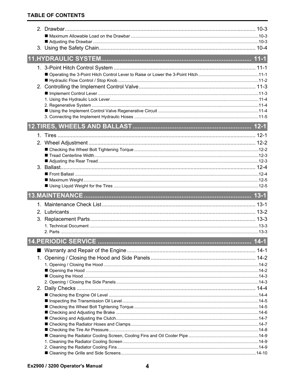 Cub Cadet EX3200 User Manual | Page 6 / 134