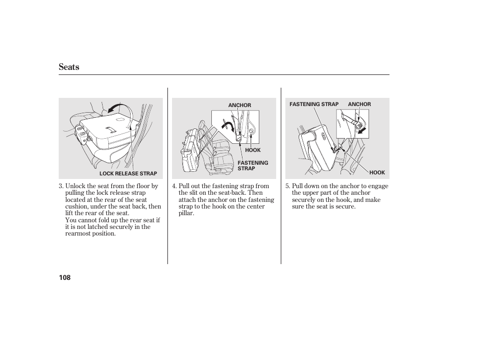 Seats | HONDA 2010 CR-V User Manual | Page 114 / 446