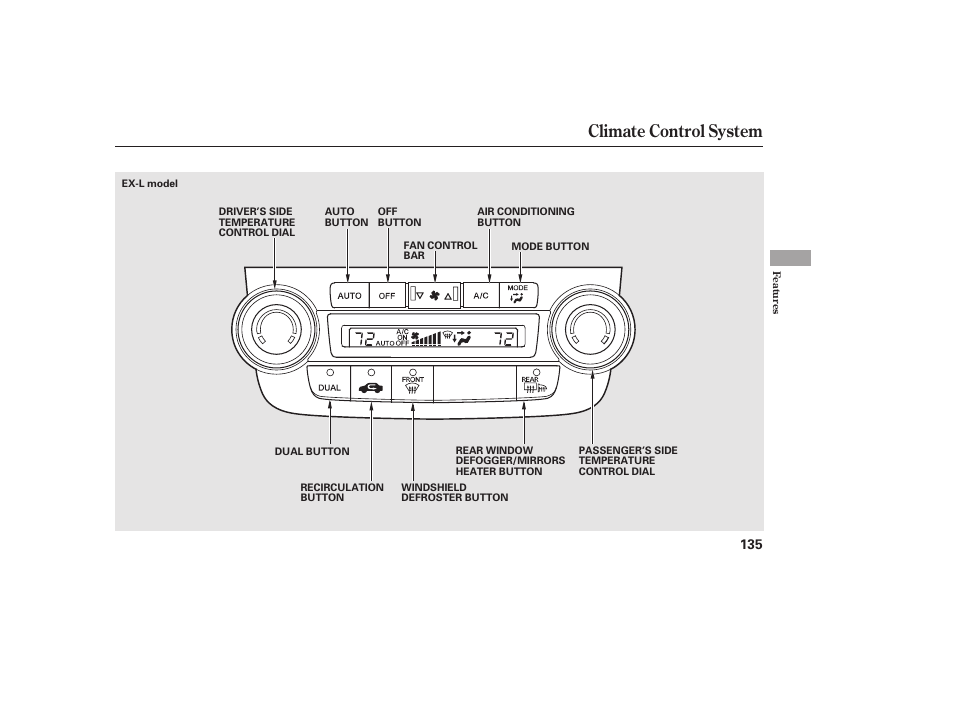 Climate control system | HONDA 2010 CR-V User Manual | Page 141 / 446