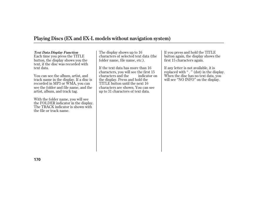 HONDA 2010 CR-V User Manual | Page 176 / 446
