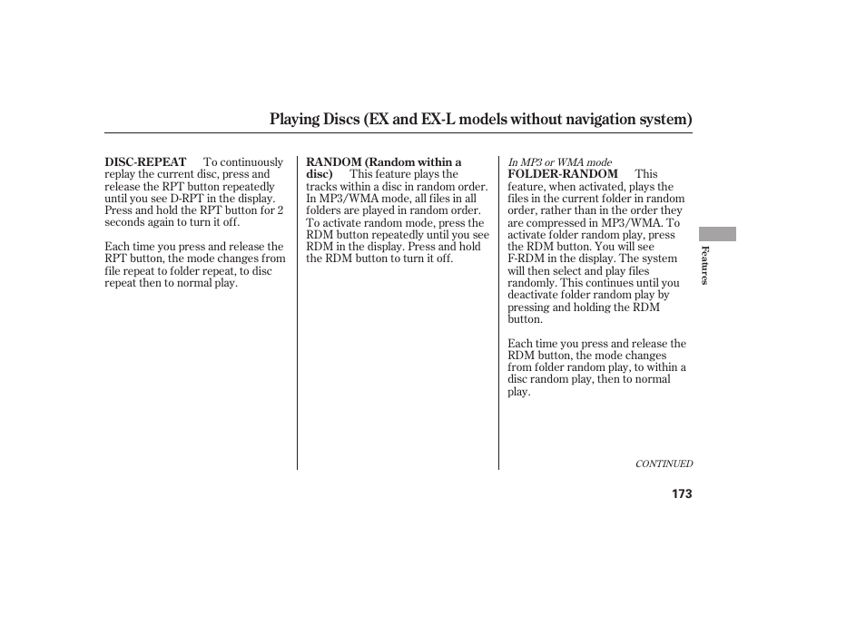 HONDA 2010 CR-V User Manual | Page 179 / 446