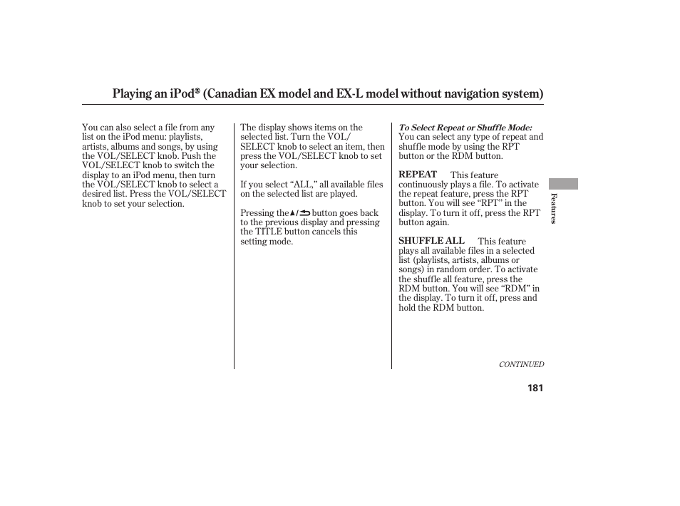 HONDA 2010 CR-V User Manual | Page 187 / 446