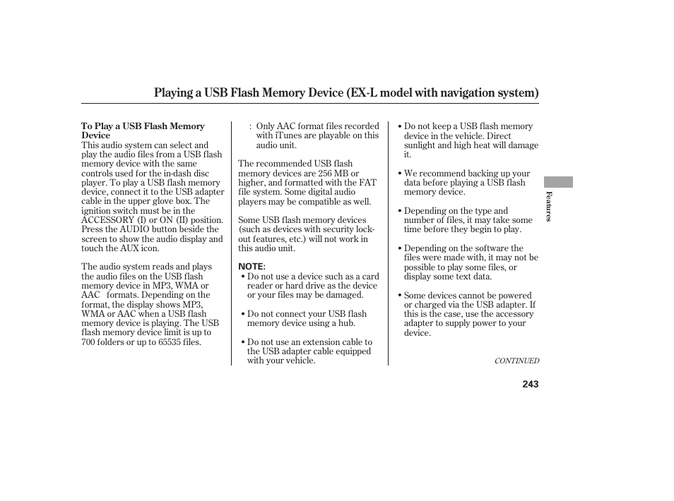 HONDA 2010 CR-V User Manual | Page 249 / 446