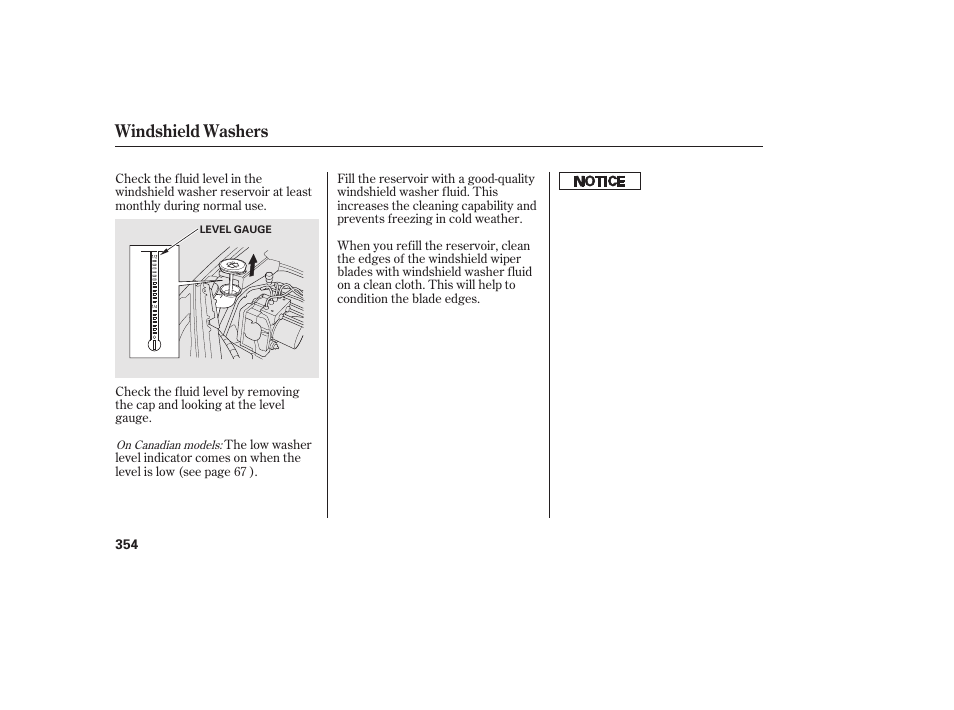 Windshield washers | HONDA 2010 CR-V User Manual | Page 360 / 446