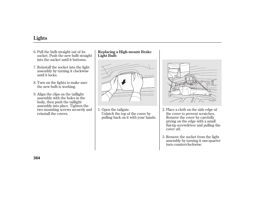 Lights | HONDA 2010 CR-V User Manual | Page 370 / 446