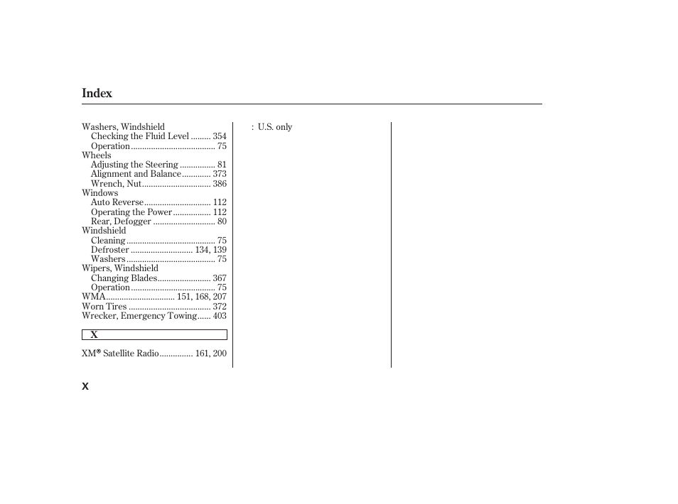 Index | HONDA 2010 CR-V User Manual | Page 442 / 446