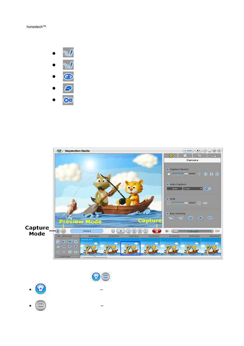 Capture images | Honestech Stopmotion Studio 4.0 User Manual | Page 18 / 46