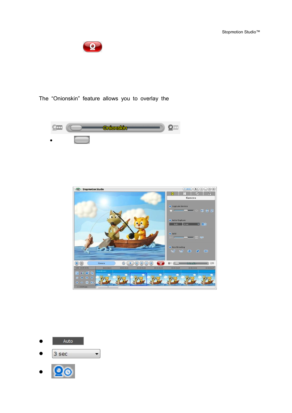 Auto capture | Honestech Stopmotion Studio 4.0 User Manual | Page 19 / 46