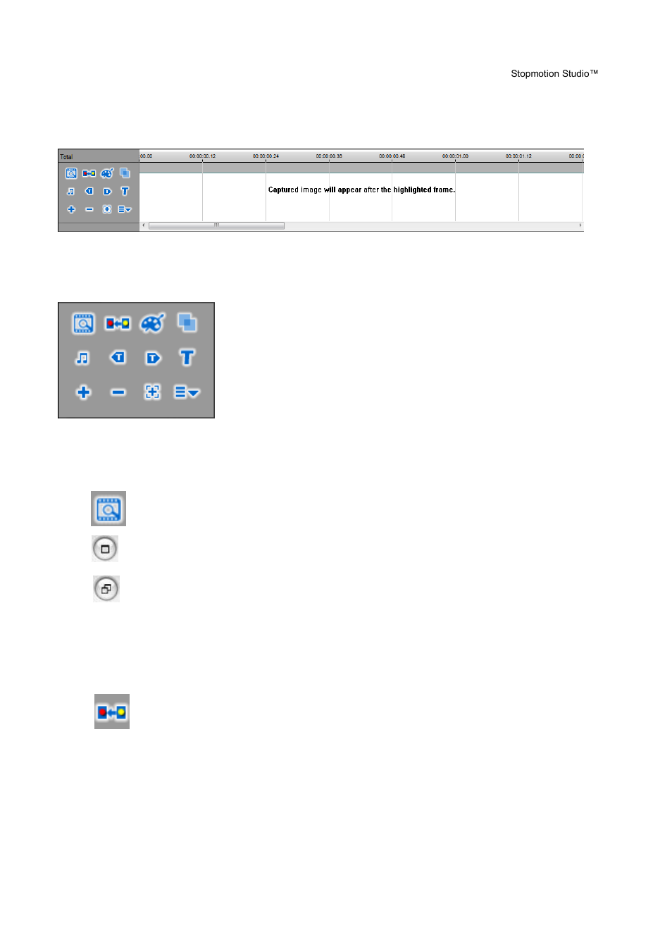 Storyboard, Full storyboard, String removal | Honestech Stopmotion Studio 4.0 User Manual | Page 25 / 46