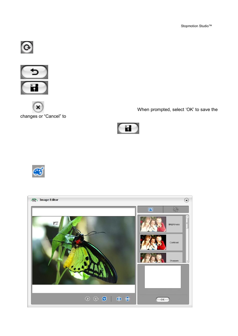 Image editor | Honestech Stopmotion Studio 4.0 User Manual | Page 27 / 46