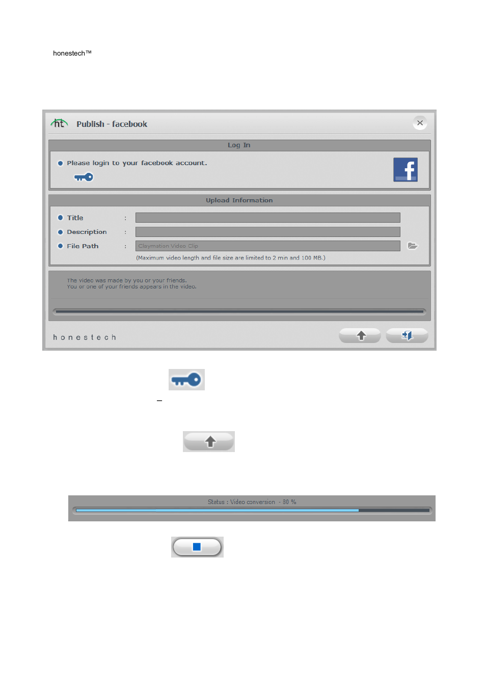 Facebook settings | Honestech Stopmotion Studio 4.0 User Manual | Page 44 / 46