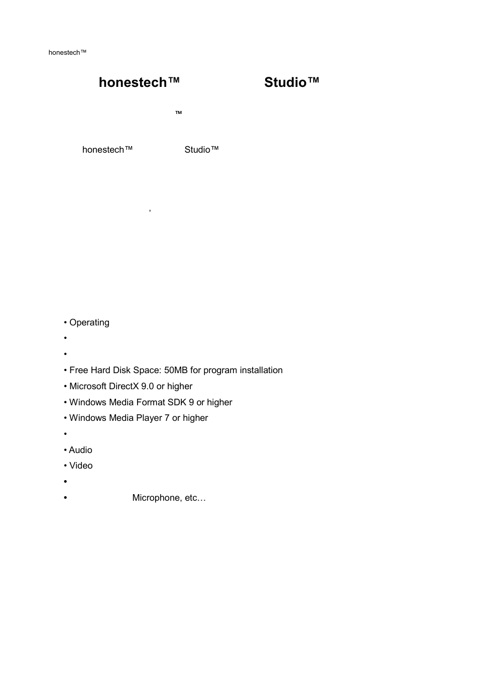 About honeste, Ch™ stopmotion studio™ 4.0, What is stopmotion studio | Minimum system requirements, About honestech™ stopmotion studio™ 4.0 | Honestech Stopmotion Studio 4.0 User Manual | Page 6 / 46