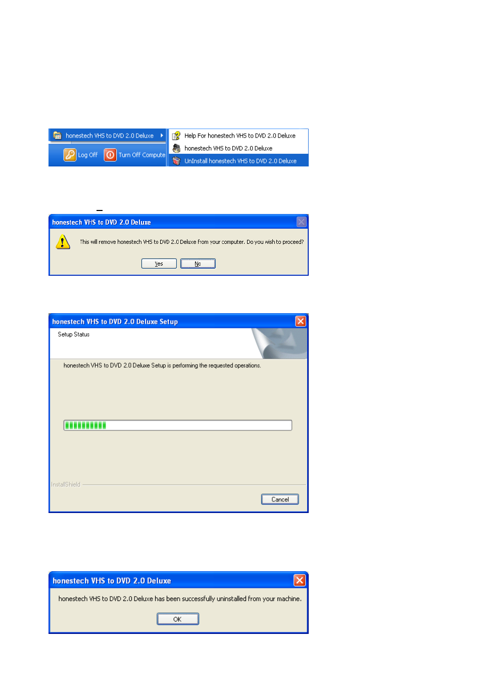 Unistall honestech vhs to dvd 2.0 deluxe | Honestech VHS to DVD 2.0 Deluxe User Manual | Page 38 / 39